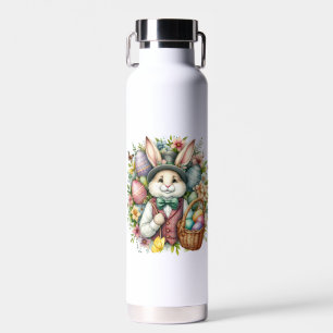 Vintage/Classic Cute Easter Bunny Water Bottle
