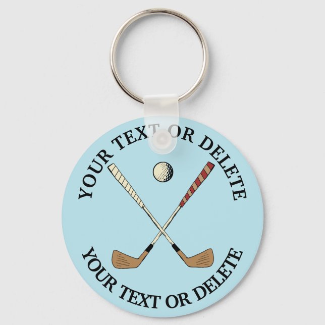 Vintage Classic Golf Golfer  Key Ring (Front)