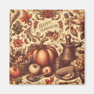 Vintage/Classic Happy Thanksgiving Magnet