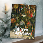 Vintage Classic Merry Christmas Tree Willmann Holiday Card<br><div class="desc">A festive Christmas card with Rudolf Bernhard Willmann’s Christmas Tree Decorated with Lights. The artwork shows a glowing holiday tree adorned with candles and ornaments, shining warmly in a cosy setting. It reflects the timeless tradition of decorating for Christmas with joy and care. With Merry Christmas on the front, this...</div>