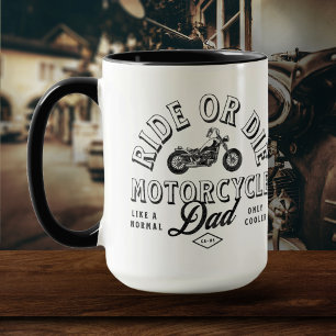 Vintage Classic Motorcycle Dad Gift from Kids Mug