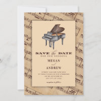 Vintage classic music piano wedding