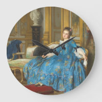 Vintage Classic Painting of Sassy Girl with Fan