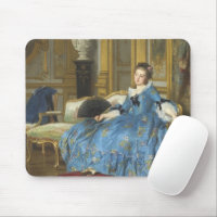 Vintage Classic Painting of Sassy Girl with Fan