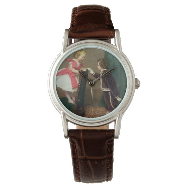 Vintage Classic Painting of Victorian Children Watch (Front)