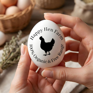 Vintage Classic ⎢ Personalised Egg Rubber Stamp