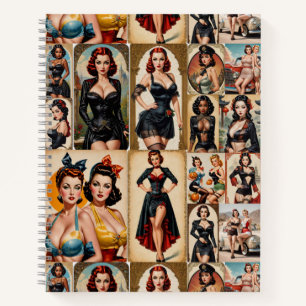 Vintage Classic Pin-up Girls Collection Design Notebook