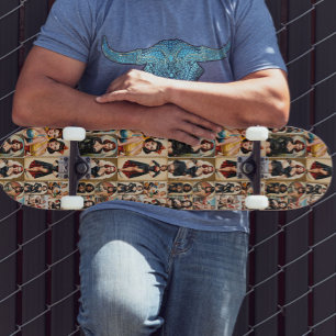 Vintage Classic Pin-up Girls Collection Design  Skateboard