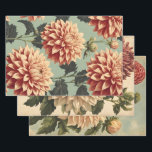 Vintage Classic Pink White Dahlias Botanical Wrapping Paper Sheet<br><div class="desc">Wrap your gifts in timeless elegance with our Vintage Classic Pink White Dahlias Botanical Wrapping Paper. Its exquisite floral design featuring delicate pink and white dahlias will make every present unforgettable. Perfect for any occasion, this botanical-inspired wrapping paper is a must-have for those who appreciate the beauty of vintage aesthetics....</div>
