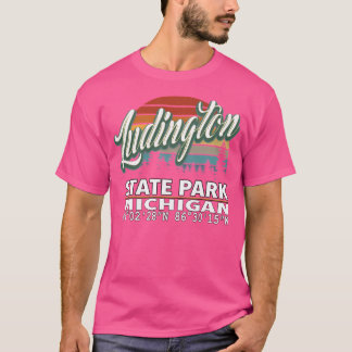 Vintage Classic Retro Colour Ludington State Park T-Shirt