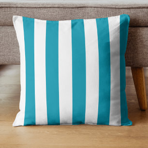 Vintage Classic Sea Green & White Stripes Cushion