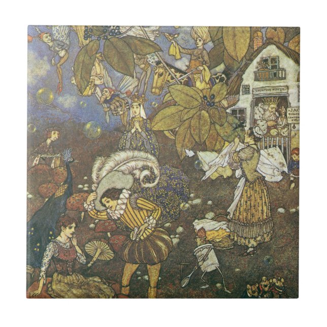 Vintage Classic Storybook Characters, Edmund Dulac Tile (Front)