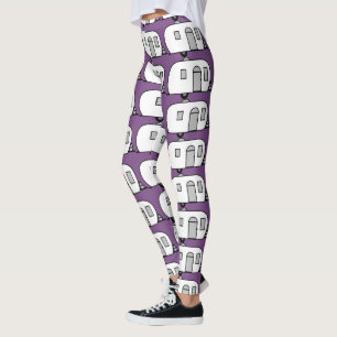 Vintage classic trailer rounded caravan leggings