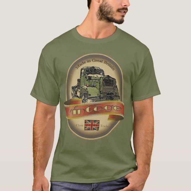 Vintage Classic Truck Label TShirts (Front)