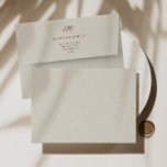 Vintage Classic Wedding Monogram Ecru  Envelope<br><div class="desc">Complete the classic look of your wedding invitations with the Vintage Classic Wedding Monogram Ecru envelope. The rich brown hue, combined with the elegant ecru, creates a timeless and sophisticated envelope. Featuring a vintage-inspired monogram, this envelope adds a touch of personalisation to your wedding stationery. Designed to coordinate with the...</div>