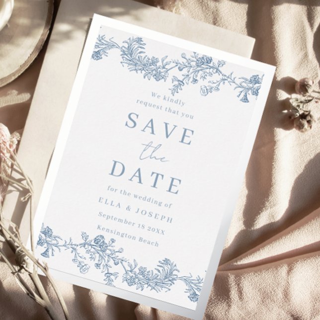 Vintage Classic Wedding Save The Date Silver (Creator Uploaded)