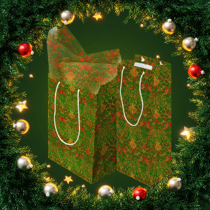 Vintage Classic William Morris Christmas  Wine Gift Bag
