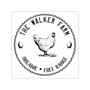 Vintage Classical ⎢ Personalised Egg Self-inking S Stamp