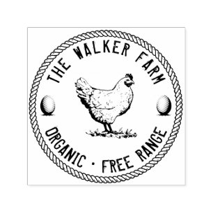 Vintage Classical ⎢ Personalised Egg Self-inking S Stamp