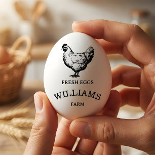 Vintage Classical Personalised Egg Stamp 1