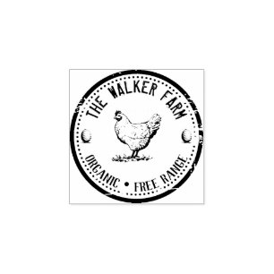 Vintage Classical ⎢ Personalized Egg  Rubber Stamp