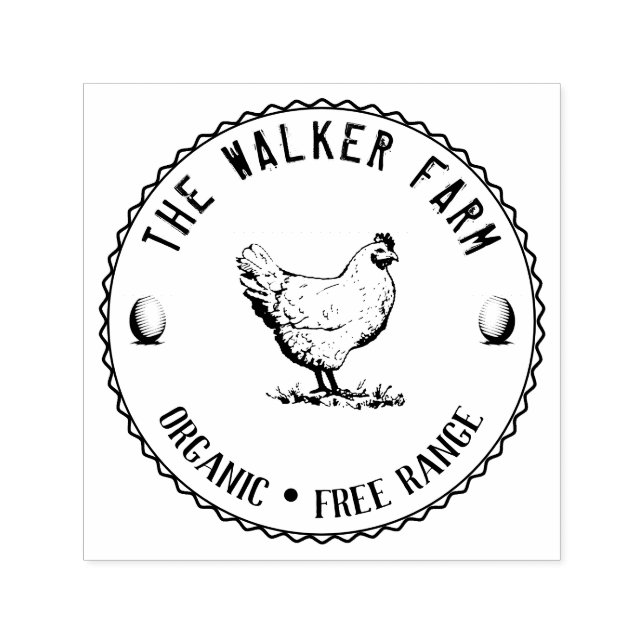 Vintage Classical ⎢ Personalized Egg Self-inking S Stamp (Design)