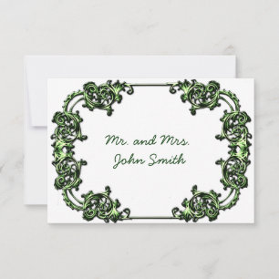 VINTAGE CLASSY WEDDING ESCORT CARD