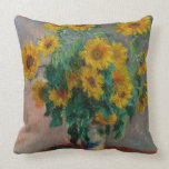 Vintage Claude Monet Bouquet of Sunflowers Cushion<br><div class="desc">This product is embellished with a lovely print of "Bouquet of Sunflowers" a painting created in 1880 by French Impressionist painter Claude Monet (1840 -1926).</div>