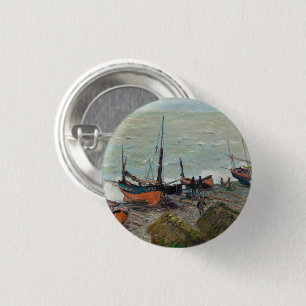 Vintage Claude Monet Fishing Boats    3 Cm Round Badge