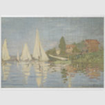 Vintage Claude Monet Regattas at Argenteuil Tissue Paper<br><div class="desc">Incorporated in the design on this product is a beautiful Reproduction of Regattas at Argenteuil painted in 1872 by French impressionist painter Claude Monet (1840 - 1926</div>