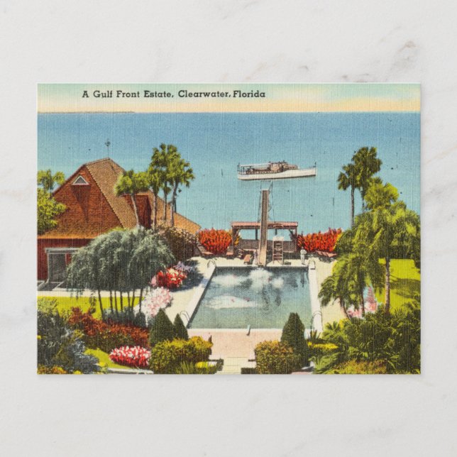 Vintage Clear Water Clear Water, Florida Postcard (Front)