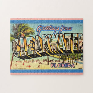 Vintage Clearwater Florida Jigsaw Puzzle
