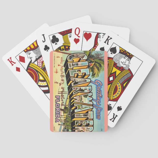 Vintage Clearwater Florida Playing Cards (Back)