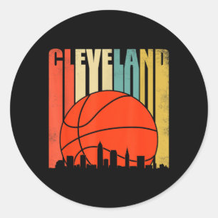 Vintage Cleveland Basball Shirt Ohio Classic Round Sticker