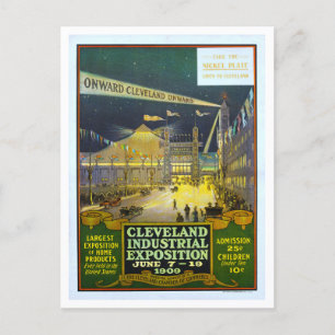 Vintage Cleveland Exposition 1909 Poster  Postcard