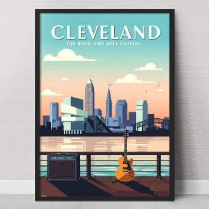 Vintage Cleveland Ohio Poster
