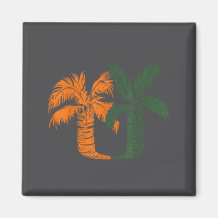 Vintage Clic 90's Miami Palm Trees Um Magnet