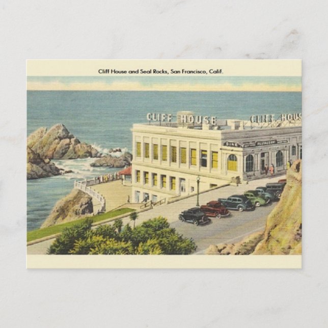 Vintage Cliff House San Francisco Postcard (Front)
