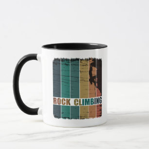 Vintage Climber Rock Climbing Mug