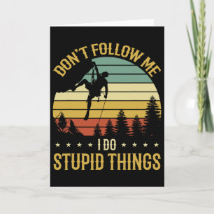 Vintage Climbing Bouldering Rock Climber Climbing Card