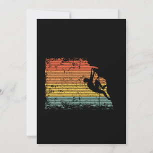 Vintage Climbing Climber Gift Idea Invitation