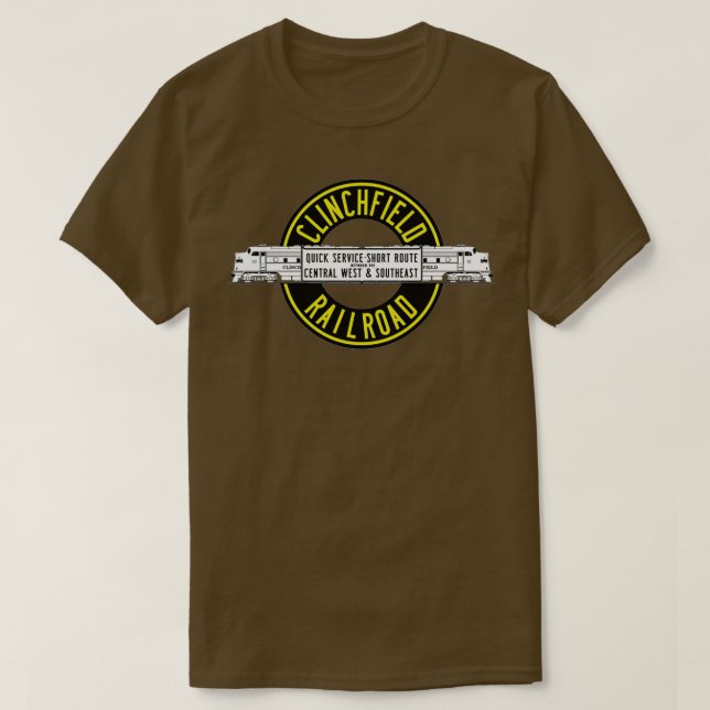 Vintage Clinchfield Railroad 1 T-Shirt (Design Front)