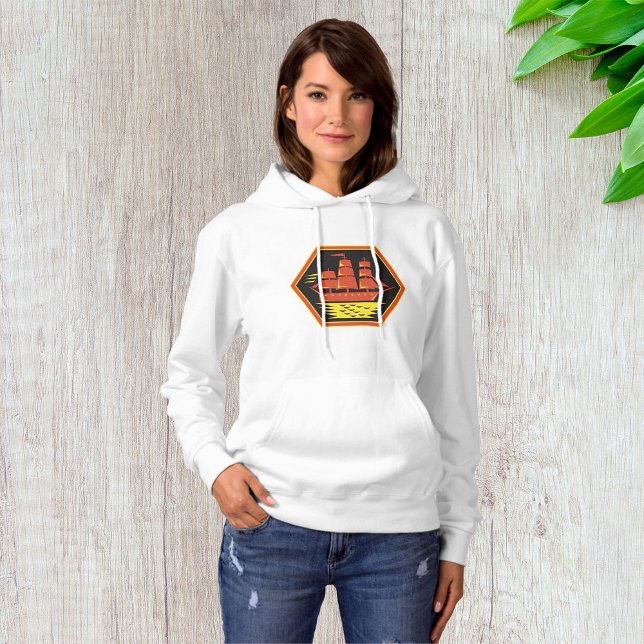 Vintage Clipper Ship Sailing Hoodie (Creator Uploaded)