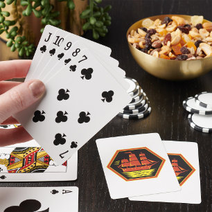 Vintage Clipper Ship Sailing Playing Cards