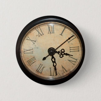 Vintage Clock Face Button