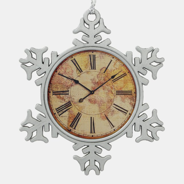 vintage clock ornament (Front)