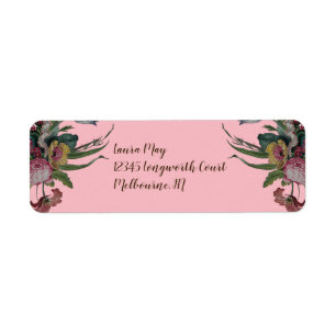 Vintage Clock with Flowers Birthday Party