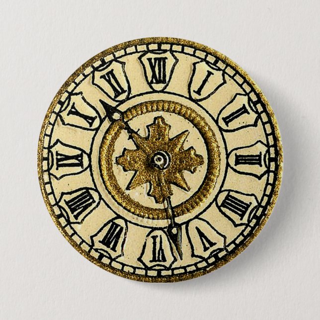 Vintage Clocks 7.5 Cm Round Badge (Front)