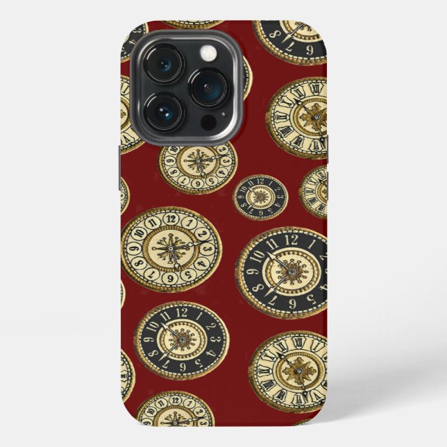 Vintage Clocks iPhone Case (Back)