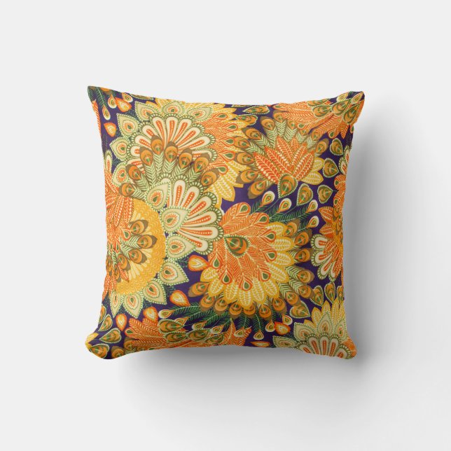 Vintage cloth pattern: close-up texture. cushion (Front)
